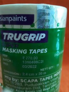 💥 Trugrip Masking Tape 2.4cm×20m 6N (1 Roll)