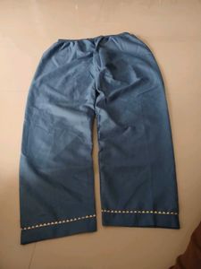Embroidered Blue Kurta Set