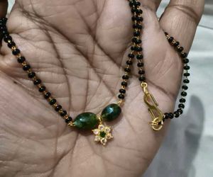 Elegant Mangalsutra with Ruby Pendant