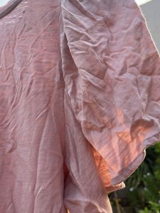 Chic Dusty Rose Puff Sleeve Top