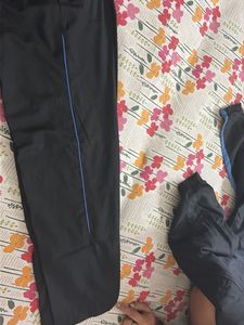 Men's Black &amp; Blue Track Jacket
