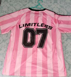 Pink Striped "Team Savana" Top