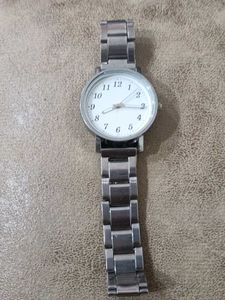 Classic Silver Analog Watch