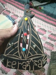 Vintage Wooden Sailboat Key Holder