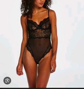 Black Lace Teddy Bodysuit