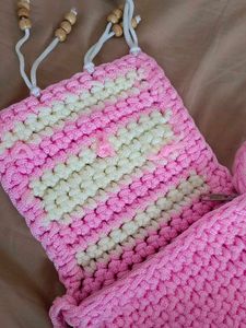 Pastel Crochet Slingbag