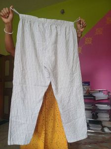 White Striped Palazzos