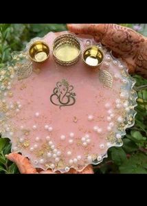 Resin Pooja Thalis 4,6,8 Inch Available