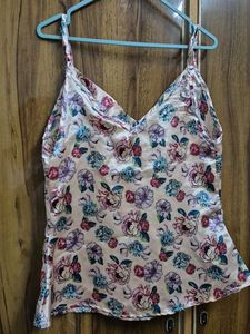 Floral Satin Cami Top