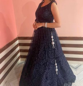 Dark Blue Lehenga