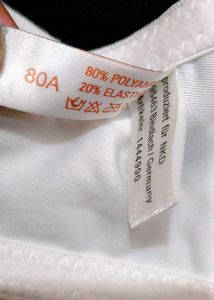White Bra with Bow Detail and penty