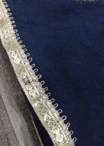 Navy Blue Palazzo Pants and dupatta