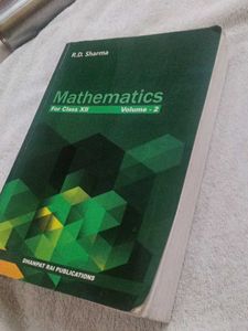 R.D. Sharma Mathematics for Class XII Volume 2