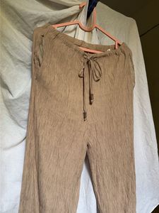 ZARA Women's Casual Crinkle Pants