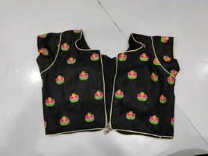 Black Floral Blouse
