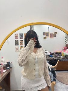 embroidery cardigan