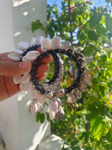 Boho Chic Cowrie Shell & Coin Bangles