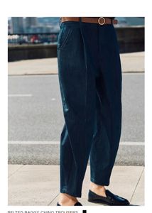 New One  BAGGY CHINO TROUSERS