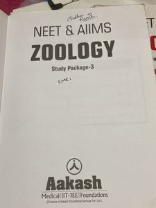 NEET and aims zoology Akash book
