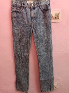 MANGO Denim Women's Printed Bootcut Jeans