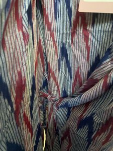 Ikkat Ethnic Tie Up Dress
