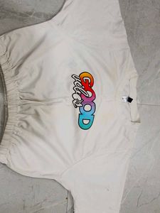 White Graphic Print T-Shirtfor 9,10 year