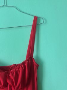 Chic Red Midi Dress