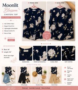Elegant Floral Chiffon Top ✨