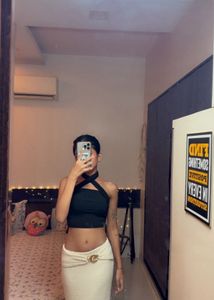 Stylish Black Halter Neck Crop Top
