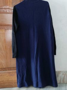 Chic knit Two-Tone Tunic Dress
