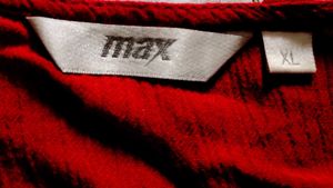Dark Red Max top/tunic