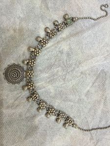 Oxidized Silver choker