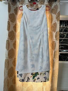 white floral dress