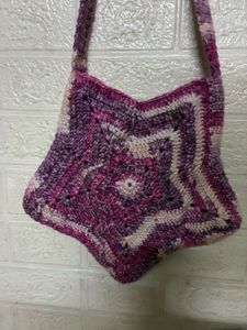 Handmade Crochet Star Bag