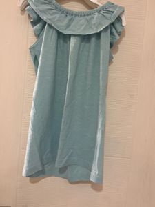 Shopper stop Cute Blue Ruffle Top