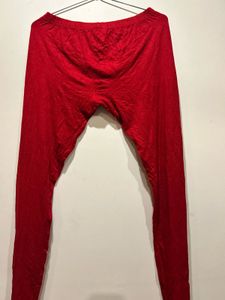 Vibrant Red Churidar Leggings