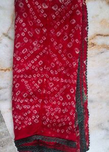 Green Lehenga Choli Set with Red Dupatta