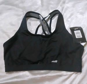 Stylish Black Sports Bra seez L