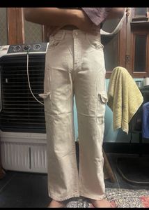 Classic Brown Trousers and beige cream cargos
