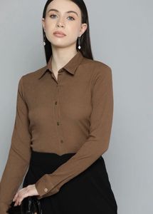 Classic Brown Full Sleeve Shirt