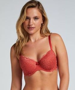 Chantelle Branded Red Lace Bra