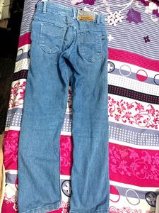 Light Wash Straight Leg Jeans