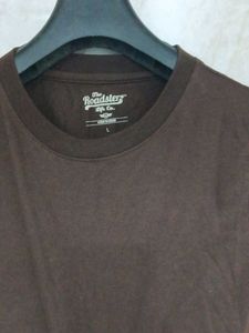 Brown Crop Top T-Shirt