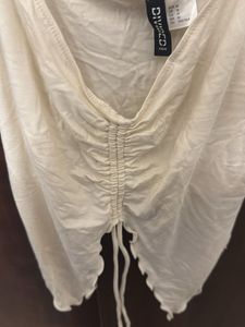 Cream Ruched Camisole Top