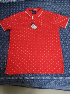 Men's Red Polka Dot Polo Shirt