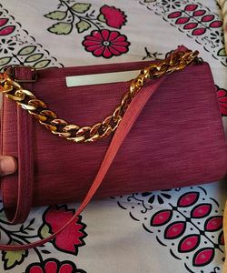 Chic Chain Handle Clutch Bag
