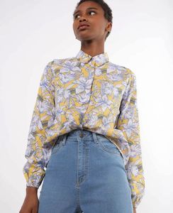 Floral Print Button-Up Shirt