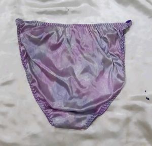 Purple Satin Bikini Briefs