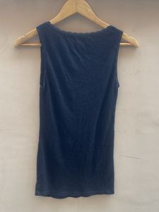 Navy Blue Sleeveless Tank Top