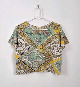 Boho Print Crop Top😍